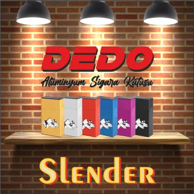 DEDO SLENDER - DESUV143 UV Baskılı Alüminyum Sigara Kutusu