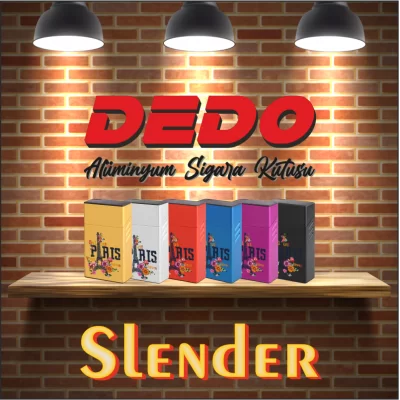 DEDO SLENDER - DESUV148 UV Baskılı Alüminyum Sigara Kutusu