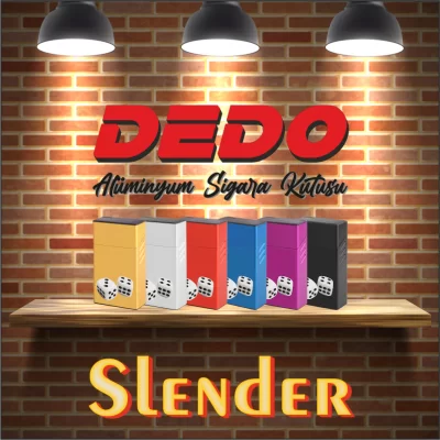 DEDO SLENDER - DESUV150 UV Baskılı Alüminyum Sigara Kutusu