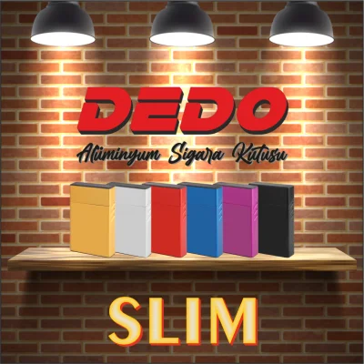 DEDO Slim - Baskısız Alüminyum Sigara Kutusu